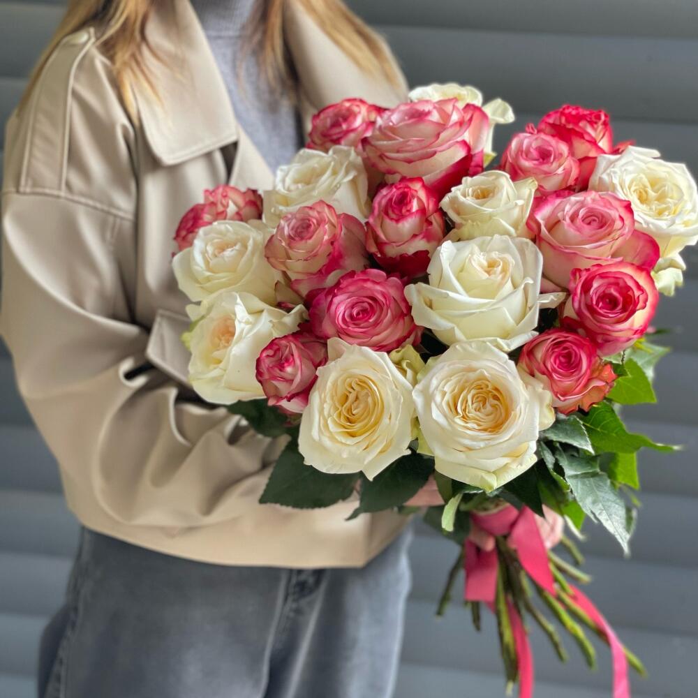 Букет эквадорских роз (25 шт)