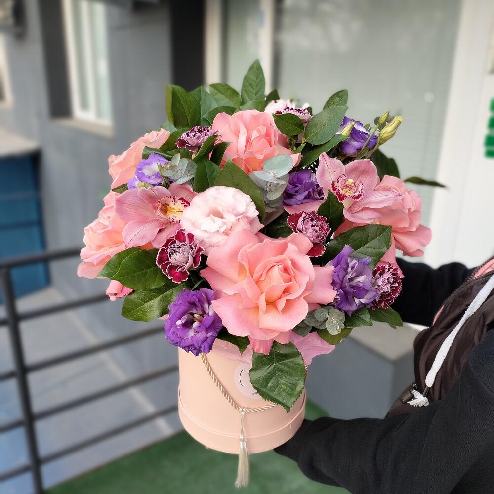 Цветы в коробке