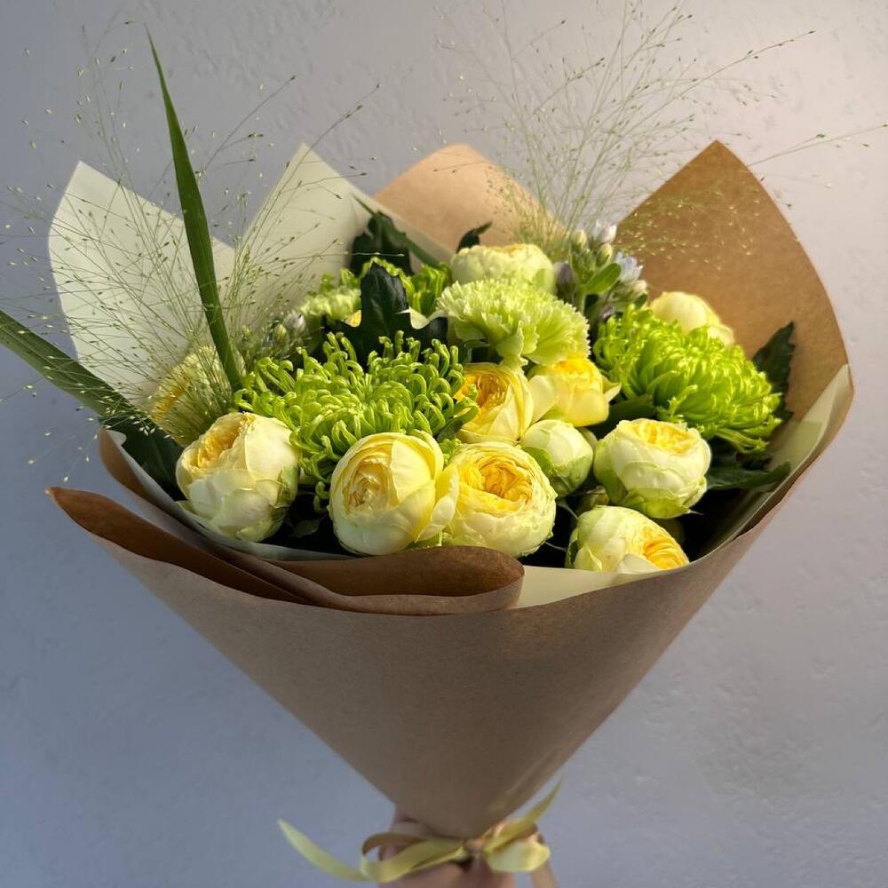 Букет радісний з Піоні Баблз